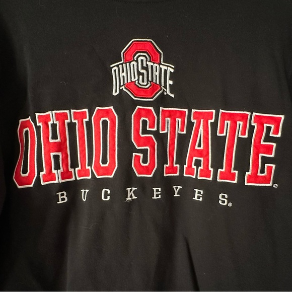 🏈OHIO STATE BUCKEYES🏈crewneck sweatshirt in Black - Picture 3 of 8